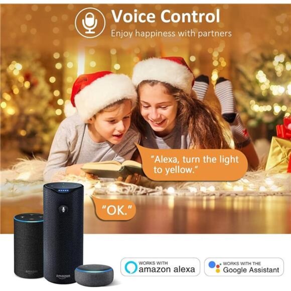 Smart LED Light Bulbs 150W Equivalent, 1600LM 16W Alexa Light Bulbs, A19 E26 - Picture 3 of 14